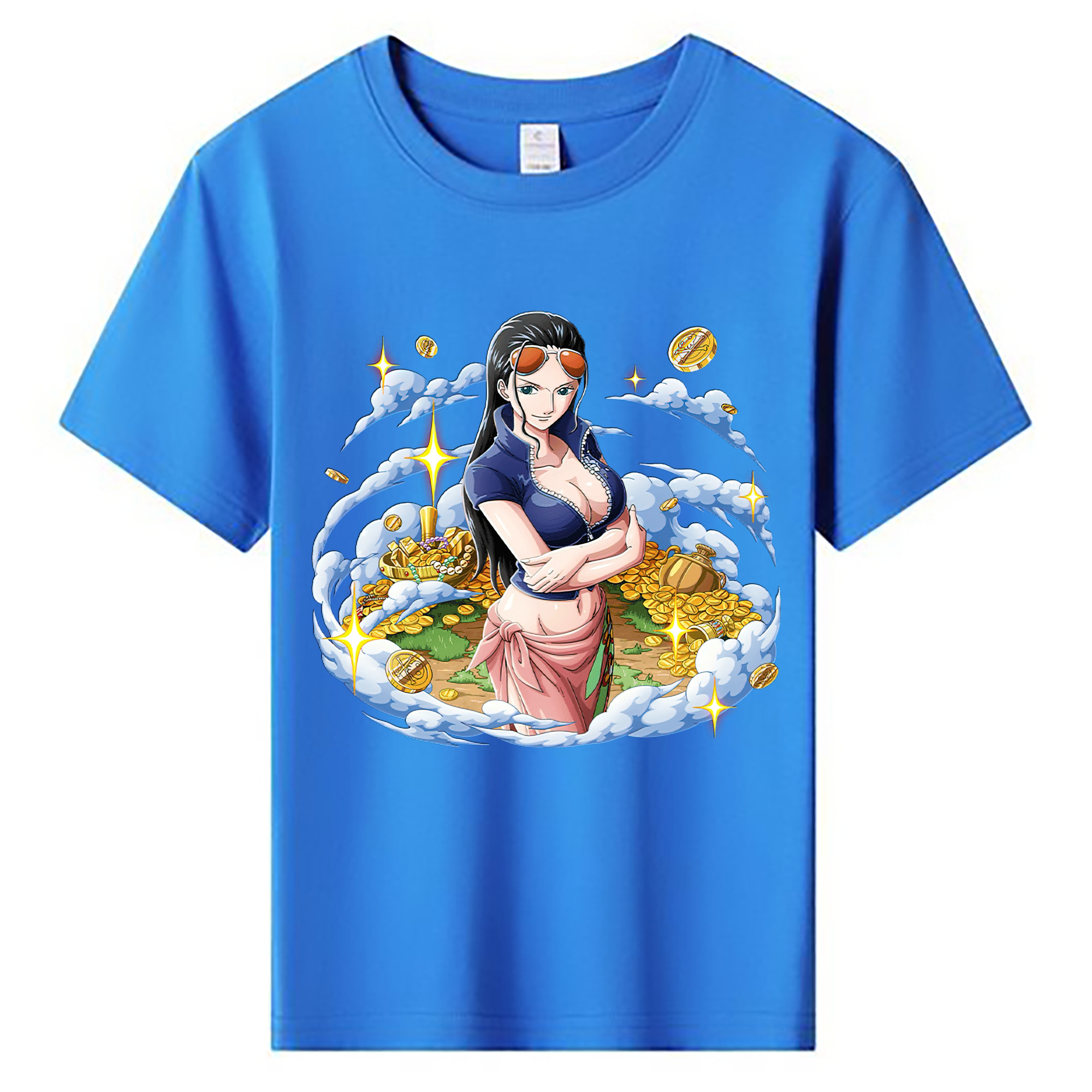 ワンピース ニコ・ロビン ONE PIECE Nico Robin 綿100％キッズTシャツ（フロントプリント）